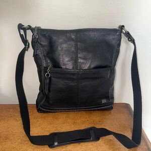 The Sak Black Leather Crossbody Bag